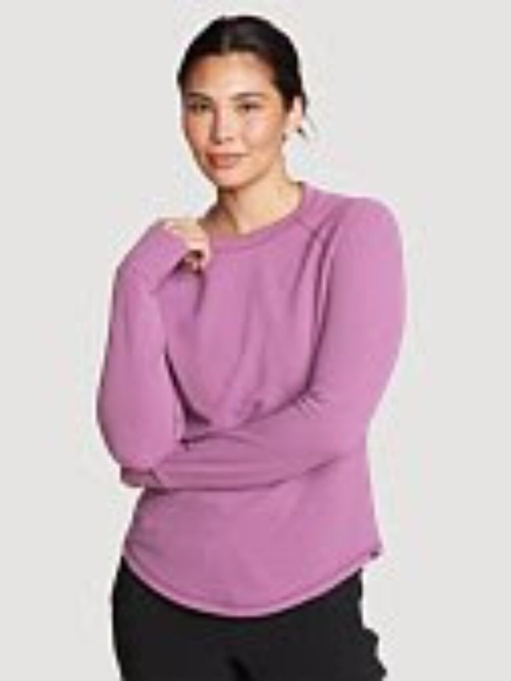 Eddie Bauer Thermal Crew Large Tall Dusty Purple